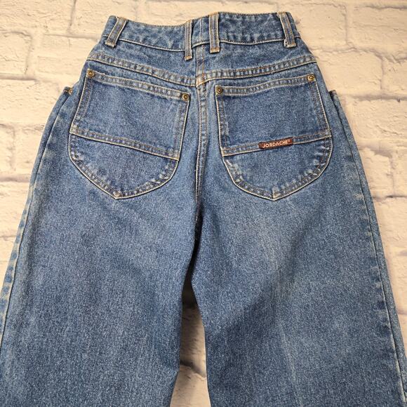 Vintage Jordache Women's Jeans Pleated Tapered Dark Wash sz 26 SEE MEASUREMENTS - Picture 3 of 16
